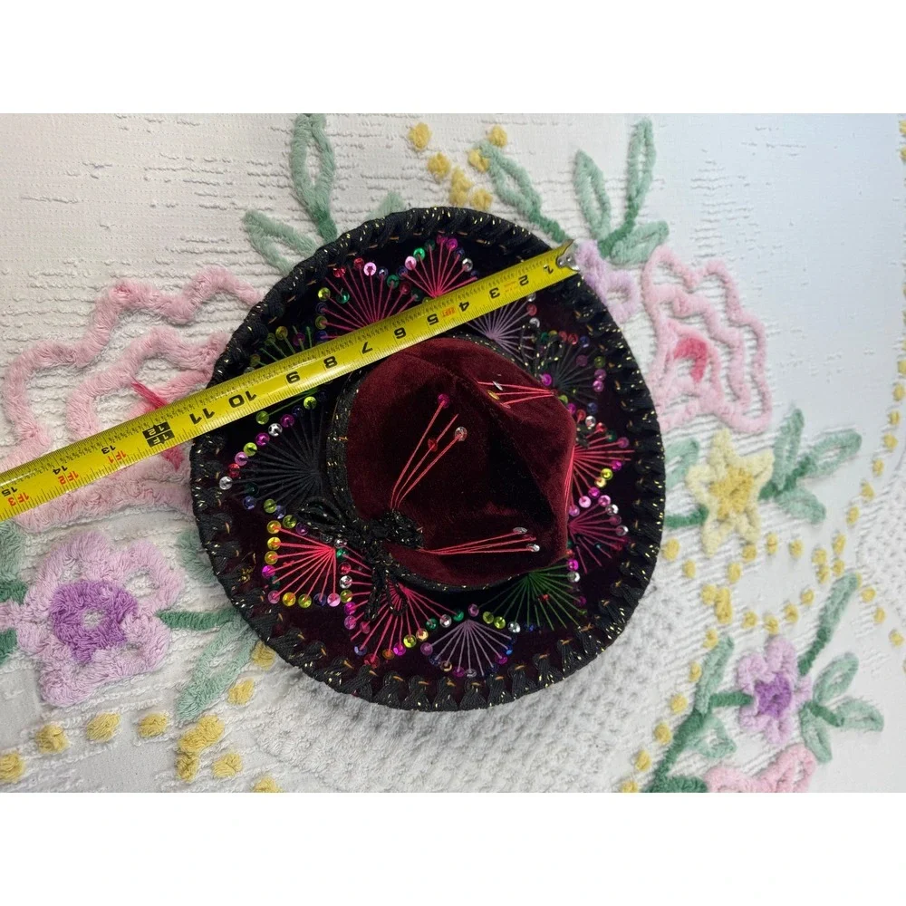 Salazar Yepez Hat‎ Festive Sequin Embellished Fiesta Party Costume Accessory